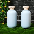 2 Pcs Travel Bottles Plastic Toiletries Container Refillable Bottles