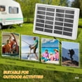 thumbnail image 3 of Amdohai 1.2W 6V Solar Panel Portable Solar Power Polycrystalline Solar Panel Mini Solar Panel Solar Module Panel Portable High Efficiency Solar Panel with Micro USB Port, 3 of 7