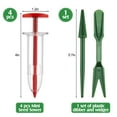 thumbnail image 2 of 4 Pieces Mini Sowing Dispenser MVR1&nbsp;Sower Small Spreader with 2 Transplanting Tools Manual Handheld Planter Mini Hand Spreader Garden Planter for Carrot, Lettuce, Grass and Spinach Seed, 2 of 3