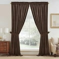 thumbnail image 2 of Reddish Brown Curtains 90 Inch, Luxury Soft Velvet Thermal Insulated Privacy Noise Reducing Window Drapes Thick Curtains for Living Room Sliding Door, W52 x L90, 2 Panels, 2 of 8