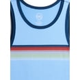 thumbnail image 2 of Wonder Nation Boys Chest Stripe Tank, Sizes XS-XXL and Husky, 2 of 3