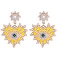 thumbnail image 1 of JUJIA, pendientes de gota de ojo malvado con forma de corazón de amor étnico a la moda para mujer, pendientes colgantes de cristal de declaración Vintage, regalo de joyería Tan Jianjun unisex, 1 of 2