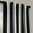 thumbnail image 6 of Half Price Drapes Striped Awning Black & Fog White Stripe Curtains(1 Panel), Window Curtains 108 inches long , 50W X 108L, 6 of 6