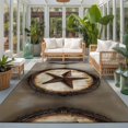 thumbnail image 2 of Area Rugs 2.7'x5', Texas Star Retro Carpet Runner Indoor Outdoor Rugs Home Decor Aesthetic, Country Pentagram Modern Abstract Non Slip Mats Washable Accent Rug for Living Room Bedroom, 2 of 8