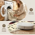thumbnail image 5 of ODIKA Music Cd Note Guitar Piano Keys Disc Shape Motifs Keyboard Border Easy Care Kids Safe for Small Living Room, Playroom, Bedroom, 5 of 7