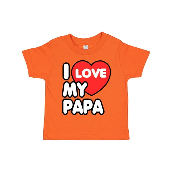 Inktastic I Love My Papa Boys or Girls Toddler T-Shirt