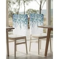 thumbnail image 4 of nqOlkjepod Teal Blue Eucalyptus Leaves Chair Covers Set of 6, Decorative Chair Back Cover, Spring Floral Summer Botanical Dining Room Chair Slipcovers Removable Chair Protectors Covers for Party, 4 of 7