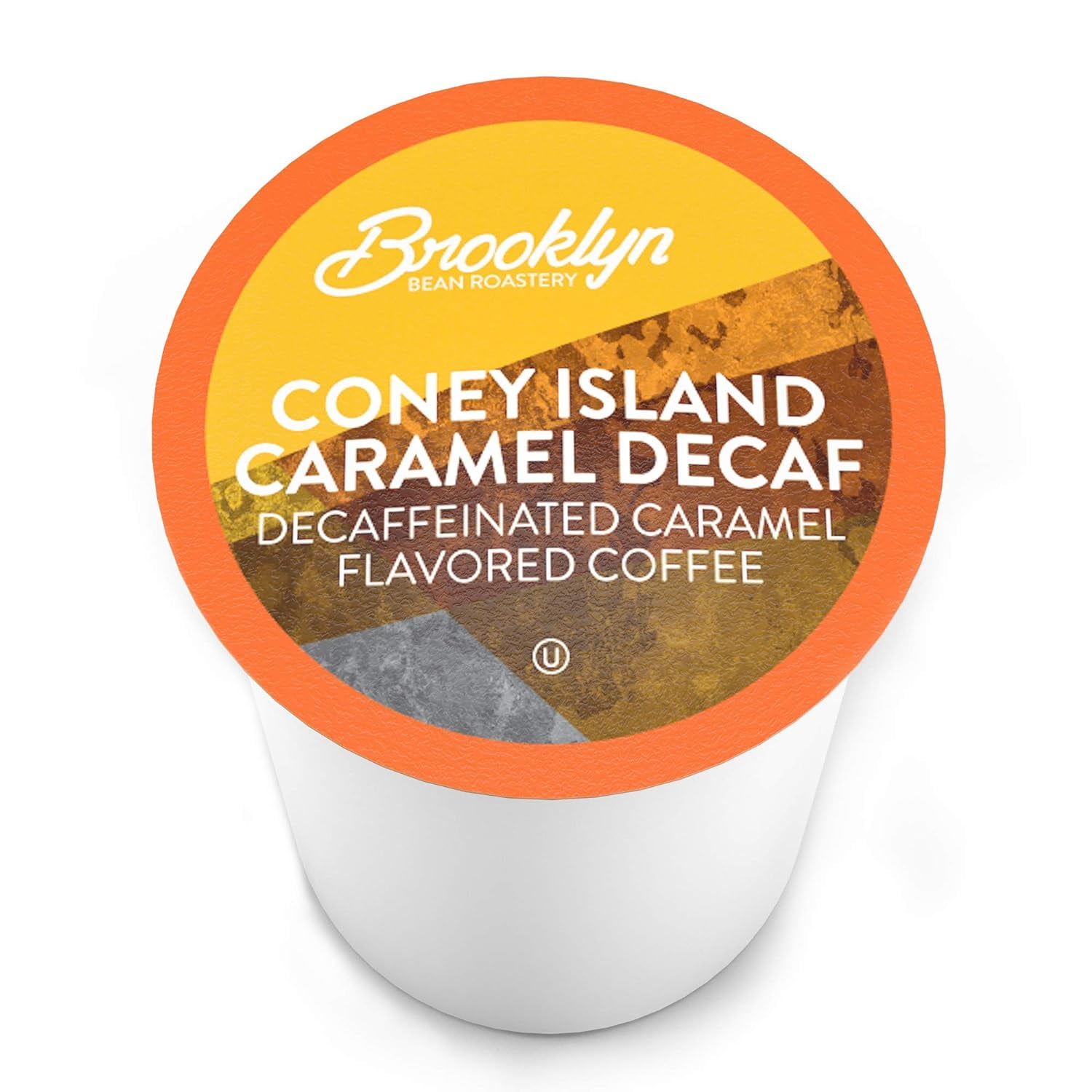 Brooklyn Bean Roastery Coney Island Caramel Decaf Coffee Pods for Single-Serve Coffee Brewers, 40-Pack