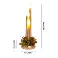 thumbnail image 3 of Candle Holder Christmas Simulation Candle Ornaments Christmas Desktop Decoration Candlestick Nightlight Furnishings Christmas Candlestick Holder, 3 of 6