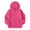 Hot Pink, variant on HomeDM Boys and Girls Long Sleeve Sweatshirts with Pockets Zip-Up Hoodies Solid Color Unisex