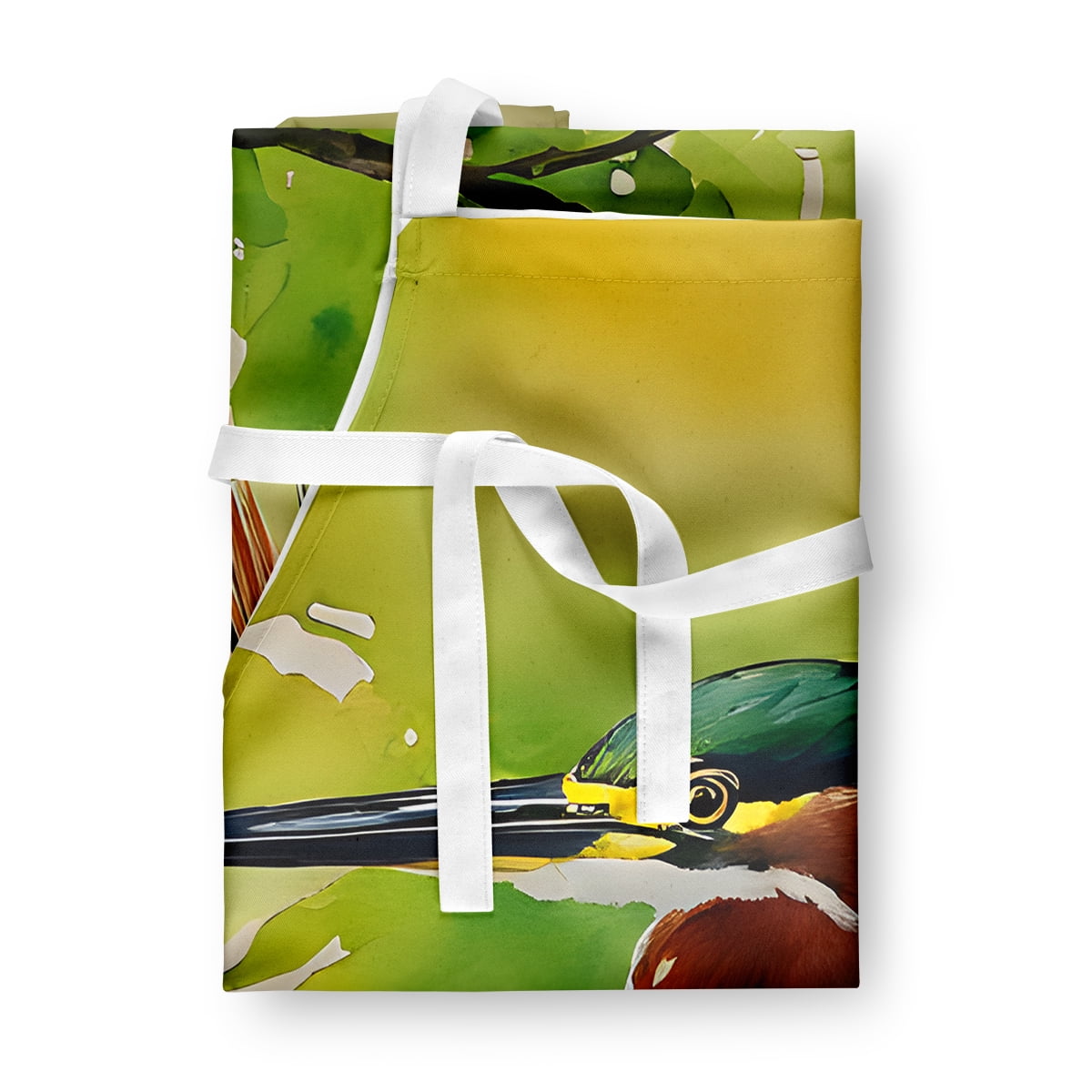 Green Heron Apron 27 in x 30 in