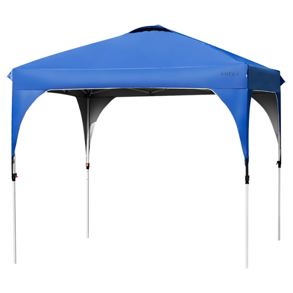 Aimee Lii 10 x 10 Feet Outdoor Pop-up Camping Canopy Tent with Roller Bag, Backyard Canopy Gazebo, Blue