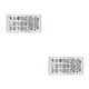 thumbnail image 4 of Vogacara 2019 1 pieza de plantillas para uñas, plantillas de sellos para arte de uñas, placas para esmalte de uñas en Gel, placa de imagen para 9 2piezas Vogacara CBP165384, 4 of 5