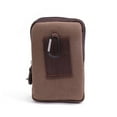 thumbnail image 2 of OUSITAID Multi-function Men Canvas Waist Bag Phone Belt Pouch (Horizontal Coffee), 2 of 8