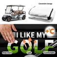 thumbnail image 6 of XYZCANDO Golf Quote Terry Cloth Golf Cart Seat Cover with 4 Storage Pockets - Non-Slip Washable Protector for 2-Seat Golf Carts, 6 of 8