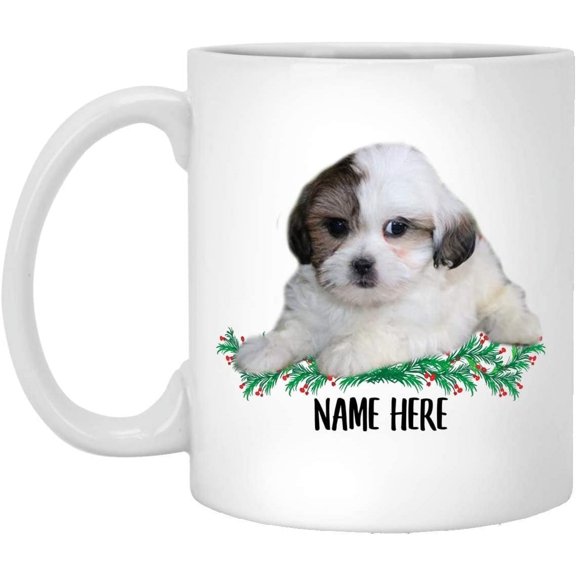 Funny Zuchon White Brindle Personalized Gift For Mom Christmas 2022 Gifts White Coffee Mug White 11oz