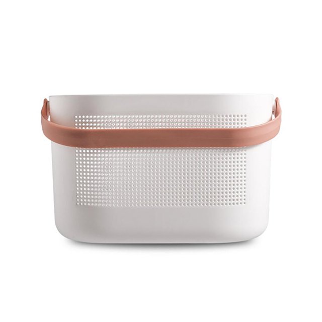 Almacenamiento De Plástico Cestas Organizadoras Huecas Con Asa Para El Hogar Cocina Baño Yuarrent HA040009-02