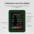thumbnail image 1 of For air quality detector 6 in 1 detector hcho tvoc co2 co pm10 pm25 meter gases detecting intelligen, 1 of 5