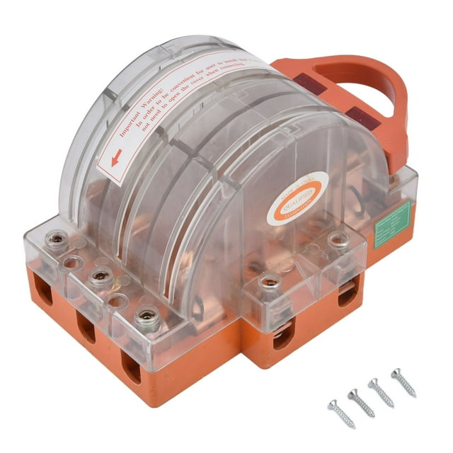 Interruptor de seguridad profesional de 3 polos con doble acción para la industria, CA 380 V.