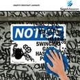 thumbnail image 3 of OSHA Notice Sign - Non-Hazardous Materials Only |  Aluminum Sign | Protect Your Business, Construction Site, Warehouse & Shop Area |  Made in the USA, 3 of 6
