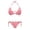 Christmas Santa Claus, variant on Sexy Ladies' Backless Bikini Set Panda Paw Prints Plus Size Design Drawstring Design Loose Design Halter Bikini Set