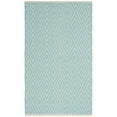 thumbnail image 5 of SAFAVIEH Montauk Kimberlyn Geometric Diamond Cotton Area Rug, Turquoise/Ivory, 2'3" x 3'9", 5 of 8