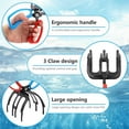 thumbnail image 4 of 3 Claw Fish Gripper, Fishing Pliers Gripper, Metal Fish Control Clamp Claw Tong Grip Tackle Tool, Multi-Functional Lightweight Non-Slip Fish Claw Gripper for Catch Fish Fishing Accessories, 4 of 8