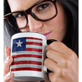 thumbnail image 2 of 3drose, National Flag of Liberia Painted onto a Brick Wall Liberian, 11oz Two-tone Black Mug, 2 of 6