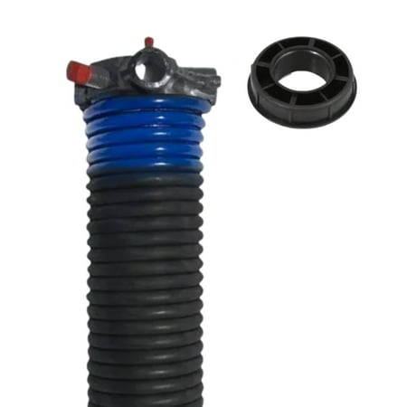 

Garage Door Torsion Spring (262 x 1.75 x 37) - Black | 1 Nylon Bushing | Left Hand Wound Replacement (Right Side) (Cone Color: Black)