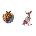 thumbnail image 1 of Estatua de perro colorido con nórdico, escultura multicolor coleccionable, adorno para mesa, bar, decoración del hogar, regalo para fiestas, s, 1 of 8