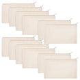 thumbnail image 1 of 12 piezas de bolsa de lona para manualidades en blanco, estuche para lápices, bolsa de lona para maquillaje, bolsa de cosméticos, bolsa de viaje multiusos para artículos de tocador, bolsas con, 1 of 6