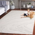thumbnail image 3 of Safavieh Ebony Dusan Abstract Area Rug, Ivory/Light Gray, 6' x 6' Square, 3 of 11