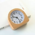 thumbnail image 6 of MINKUROW Bedroom wooden quartz analog alarm clock hands spring mechanism table alarm clock kids silent backlight desk clock, 6 of 6