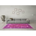 thumbnail image 3 of Ahgly Company Indoor Square Persian Pink Traditional Area Rugs, 6' Square, 3 of 4