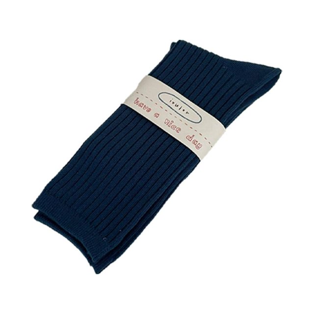 1 Pair Ribbed Mid-tube Thick Warm Ladies Socks Winter Simple Casual Solid Color Sports Socks