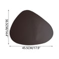 thumbnail image 2 of Faux Leather Placemat Waterproof Heat Resistant Geometric Design for Home Dining Table Protection, 2 of 5