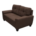 thumbnail image 3 of Love seat El Bazar Store Sidney Lino Chocolate 2 plazas, Modular, Moderno, Sala, Sofa, 3 of 5