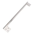 thumbnail image 1 of Stainless Steel Door Latch Guard Protector, Prevents Prying & Kicking, L Shaped Door Reinforcement Plate, Easy Installation with Reversible Design, Suitable for Left or Right, 1 of 7