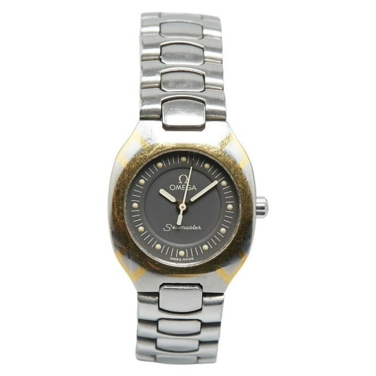 Pre-Owned OMEGA Seamaster Polaris Watch Quartz Grey Dial Stainless