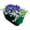 Green, variant on Bloomers Railing Planter with Drainage Holes, 24” Wide, Outdoor Balcony Flower Pot, Weather-Resistant Patio Decor, Cobalt Blue