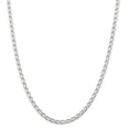 thumbnail image 1 of 925 Sterling Silver Rhodium Plated 4.3mm Open Link Chain Bracelet 8 Inch, 1 of 5