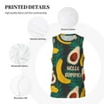 thumbnail image 3 of Honeii Banana And Avocado print basktball shirt for men and women, Unisex basketball jersey for Theme party-Small, 3 of 6