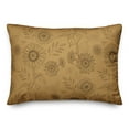 thumbnail image 2 of Creative Products Gold Sunflower Icons 20 x 14 Spun Poly Pillow, 2 of 3