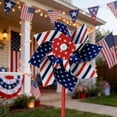 thumbnail image 7 of AYktou 10 Pack Patriotic Pinwheels July Of 4Th Decorations, Independence Day Windmill USA Flag Wind Spinner Memorial Day Party Supplies for Table Centerpiece Parade, Scare Birds Repellent Devices, 7 of 7