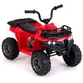 thumbnail image 4 of Costway Cuatrimoto eléctrica para niños de 6 V y 4 ruedas con arranque con un solo botón, neumáticos rojos, 4 of 4