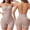 c01Beige, variant on Women Slimming Bodysuits Shapewear Tops Tummy Control Body Shaper Spaghetti Strap Camisole Tight Bodycon Jumpsuit Beige M