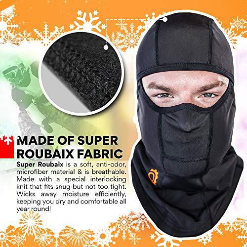 Best Full Face Mask Premium Ski Mask and Neck Warmer for Motorcycle and Cycling GearTOP Balaclava 