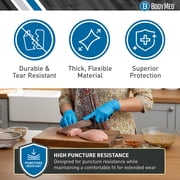 BodyMed Nitrile Gloves for Exam and Home Use, Medium, 100 Count - Latex & Powder Free Disposable Gloves for Medical