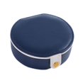 thumbnail image 4 of Mini estuche de joyería de viajes Joyero de almacenamiento portátil para mujeres cuero para chicas PU para de pulseras anillos aretes niñas Azul, 4 of 10