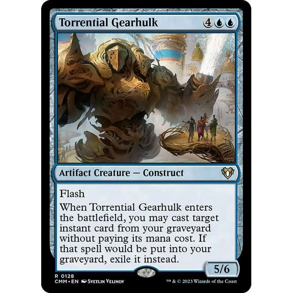 MtG Commander Masters Rare Torrential Gearhulk #128